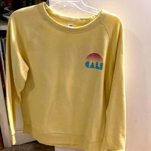 Yellow Cali Sun Crewneck Old Navy Size M